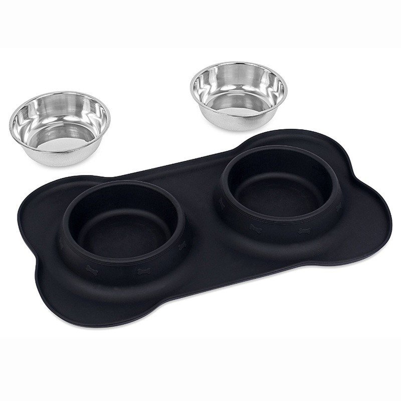 Silicone Double Bowl Mat