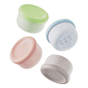 SITABI Food-Grade Silicone Bowl – 2-in-1 Portable Collapsible Pet & Kids Feeding Bowl, Travel Snack Cup for Fruits, Cereal, Baby Food, Outdoor Camping Accessory, Dishwasher Safe (Pink, Gray, Blue, Green)