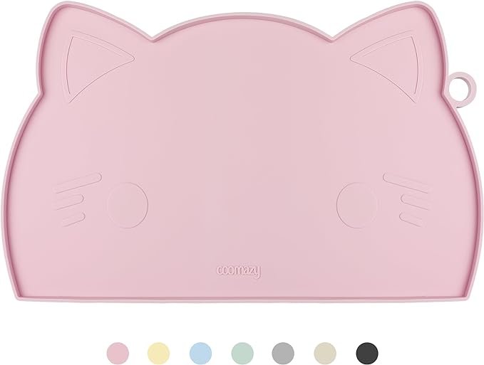 The Mat That Finally Wins the Mess War: Why Coomazy’s Thicker Non-Slip Silicone Mat (Pink, Medium) Is the Feeding Station Upgrade Your Pet Deserves