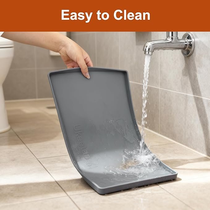 The 19″ x 12″ Gray Silicone Mat That Finally Ends the Floor Wars: Water, Kibble, Mud, and Mayhem